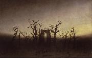 Caspar David Friedrich Abbey under Oak Trees (mk09) oil painting reproduction